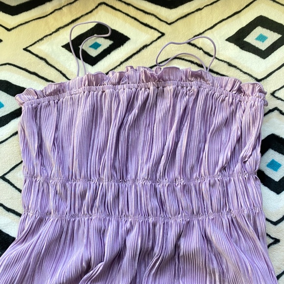 Lavender purple plisse top - Picture 2 of 2